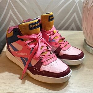 Reebok Kids' Pink and Burgundy Sneakers